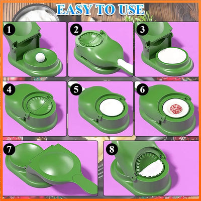 Making Dough Press Mould Dumpling Mold Device for Making Dumplings 2 in 1 Dumpling Machine Maker Device Dumplings Making Tools