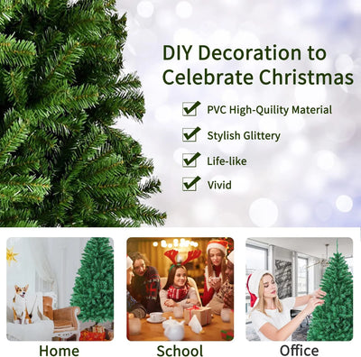 Christmas Tree Home Decoration Outdoor Indoor PVC Material Reusable Christmas Trees 2023 New Year Decor Xmas Gift 210/180/150cm