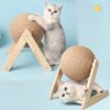 Cat Scratching Ball Wood Stand Pet Furniture